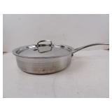 La Creuset Stainless 3qt Steel Lidded Pan 9.5"