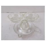 Lot of 3 Vintage Glass Citrus Juicers