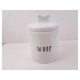 Avery Tillmon "Woof" Cookie/Dog Treat Ceramic