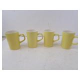 Lot of 4 Vintage Tams England Canary Yellow