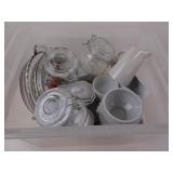 Lot of Kitchen Serviceware - Ramekins Jars Pie