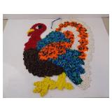 Vintage Popcorn Plastic Thanksgiving Turkey 23" x
