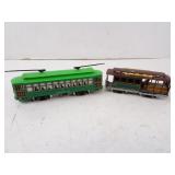 Lot of 2 HO Scale Plastic Model Train Cars