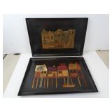 Couroc Wood Inlay Melamine Trays 18" x 12"