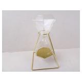 Glass Diamond Shape Gold Dust Decorative