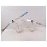 Lot of 2 Elecric Anti-Bug Table Fans -