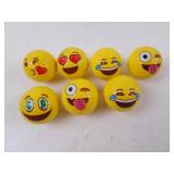 Lot of 7 Emoji Golf Balls