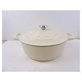 Large Sur La Table Enameled Cast Iron Lidded Pot