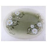 Goofus Glass Style Daisy Tray 15"