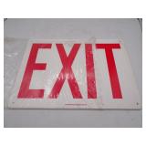 Lot of 4 Plastic Exit Signs 14"x10"