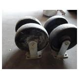 Lot of 4 8" x 2" Caster Wheels