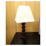 Wooden 27" Table Lamp with Shade