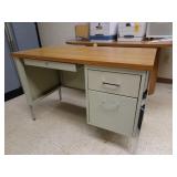45" Wide Steel Office Desk with Drawers