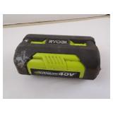 Ryobi 40v Battery - No Lights - Untested