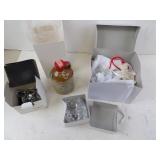 Assorted Decorative Items w/ crystal Figurines