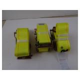 Three Vevor E-Track Ratchet Straps