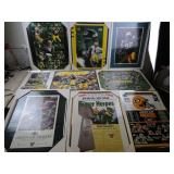 Lot of 9 Packers Posters - Most Framed