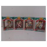 Four New Precious Moments Christmas Ornaments