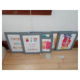 Lot of Framed Inspirational Art Prints 8'x10'
