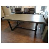Grey Wood-Grain Style Desk Table 72'x36'x30'