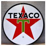 TEXACO porcelain 5' advertising sign
