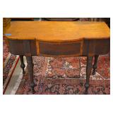 Period maple/walnut 5leg Dtable (1of2)