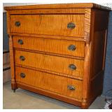 Cherry & maple 4drawer chest