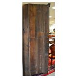 Walnut 16pane corner cabinet