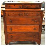 Victorian walnut 2over2over3drawers