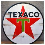 Porcelain 5' TEXACO 2sided sign
