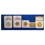 US Gold Liberty $20, $10, $5, $2-1/2, $1