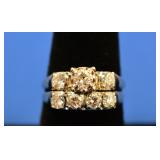 14K white gold approx 2cttw diamond ring