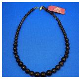 14K clasp smokey topaz 18' necklace