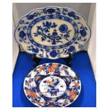 Flow blue & Gaudy ironstone