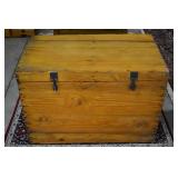 Pine dovetailed box-blacksmith hardware