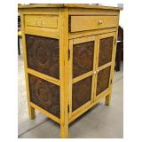 Mini punched tin pie safe