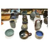 Artist thrown contemporary pottery