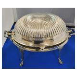Sheffield plate roll lid buffet warmer