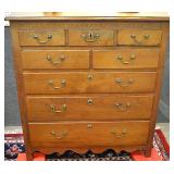 Walnut 8drawer chest w/inlay