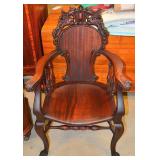 RJ Horner mahogany girffins rocker