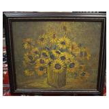 Peg Berkley Sunflowers painting