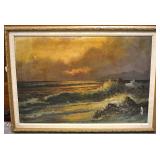 Framz Wallis painting framed