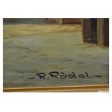 European scene oil signed Rodel
