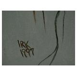 Original Inge Klein signed dated painting