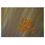 Original Inge Klein signed dated painting