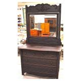 oak dresser & mirror