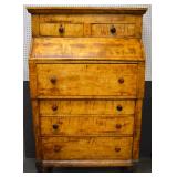 maple&walnut bureau/secretary