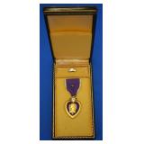 Purple heart inscribed