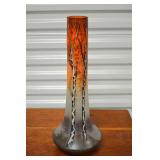Leune/Daum HP art glass tall vase