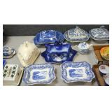 Blue white cheese dishes